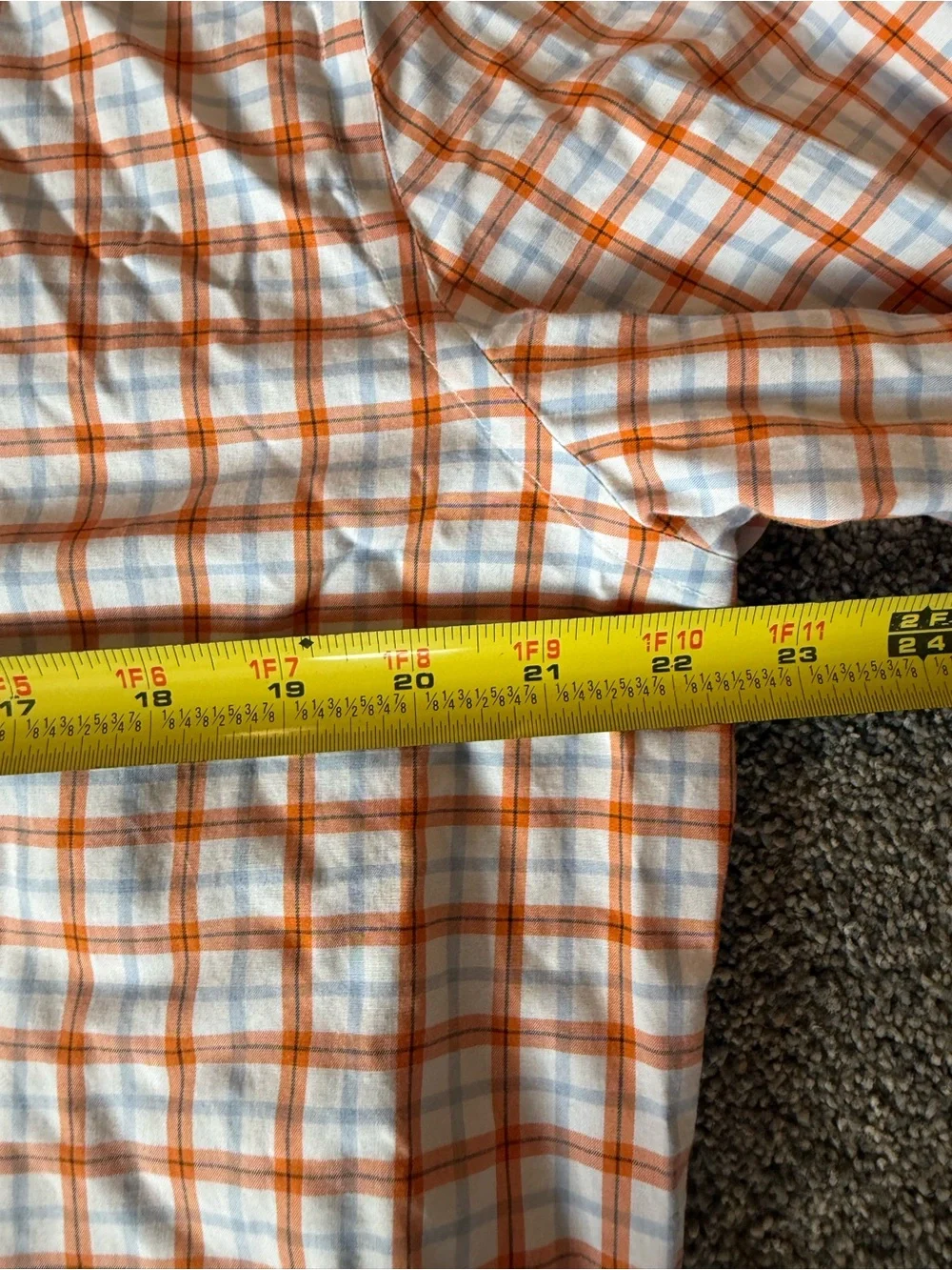 Banana Republic Men’s Camden Fit Non-Iron Dress Shirt Large Tall Plaid